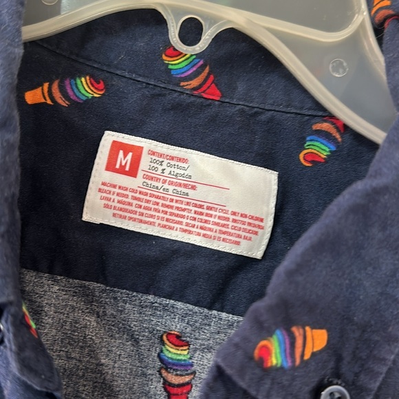 Target LGBTQ 🏳️🌈 ice cream button up - Picture 3 of 4